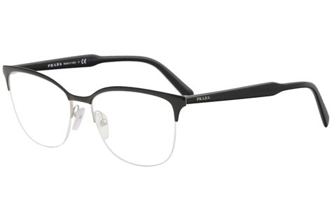 prada black half rim glasses|prada eyewear archive.